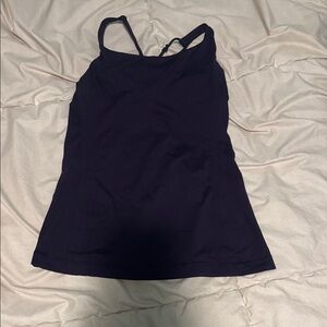 Lululemon Dark purple Tank Top with light support built in bra